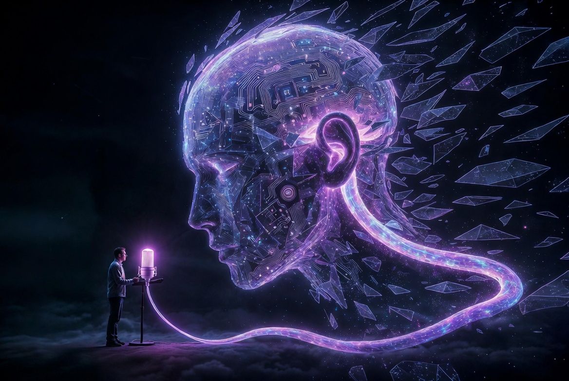 Engineer working at laptop with dual monitors showing code editor and admin dashboard interface during focused weekend build session